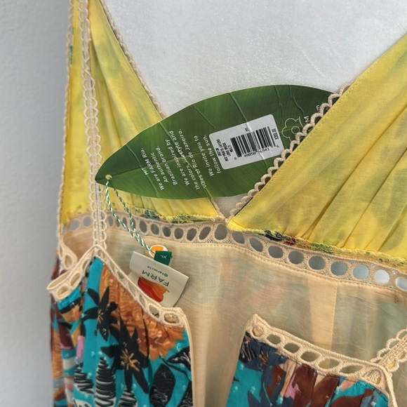 MWT Farm Rio mix prints layers long dress multi. - Picture 6 of 7